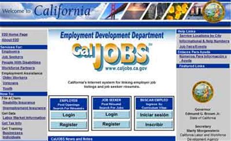 The CalJOBS system will be upgrading to Version 21. . Cal jobs login